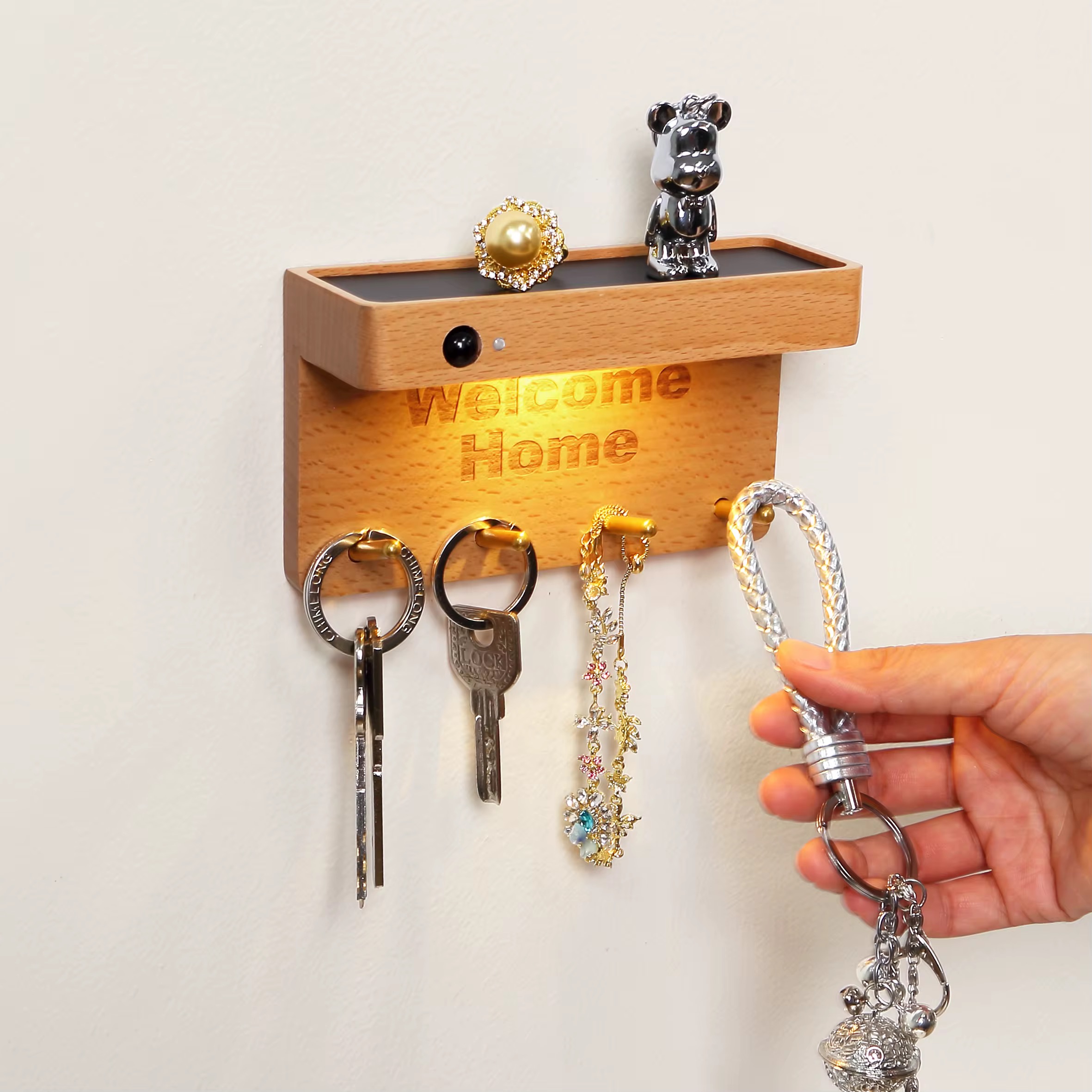 Sensor wall key holder alternate view 4